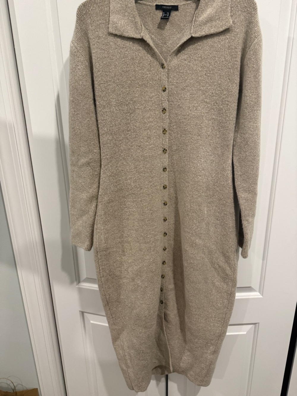 NWOT Button-Front Knit Sweater Dress